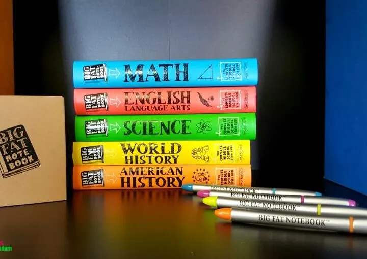 big fat notebook math, english, science, world history, american history