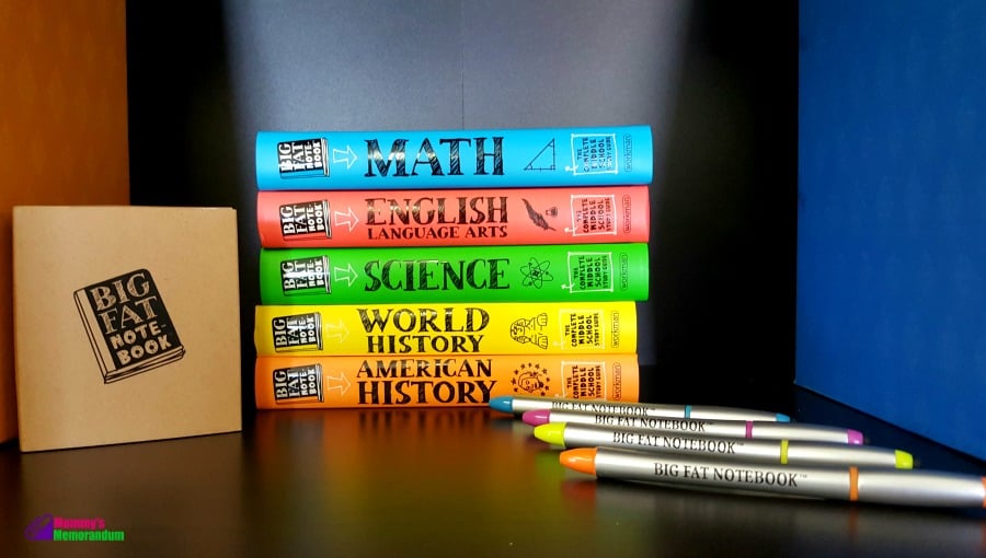 big fat notebook math, english, science, world history, american history