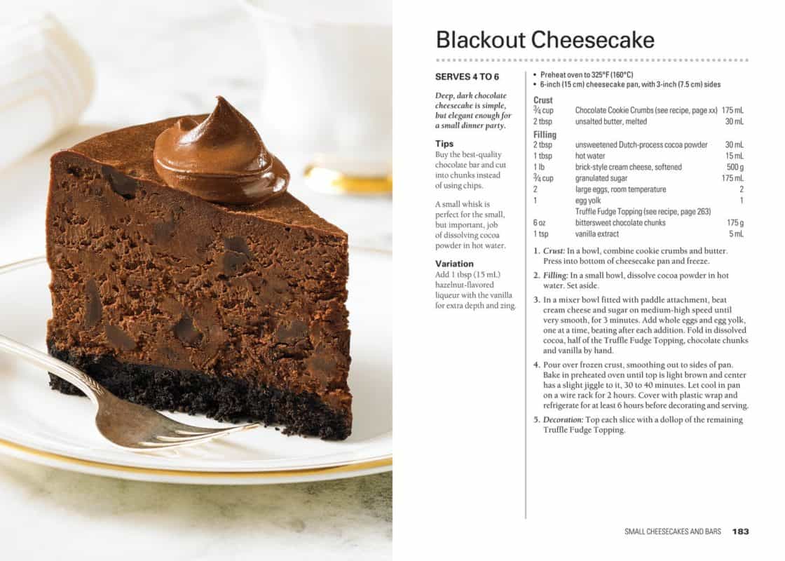 black out cheesecake from the cheesecake bible second edition