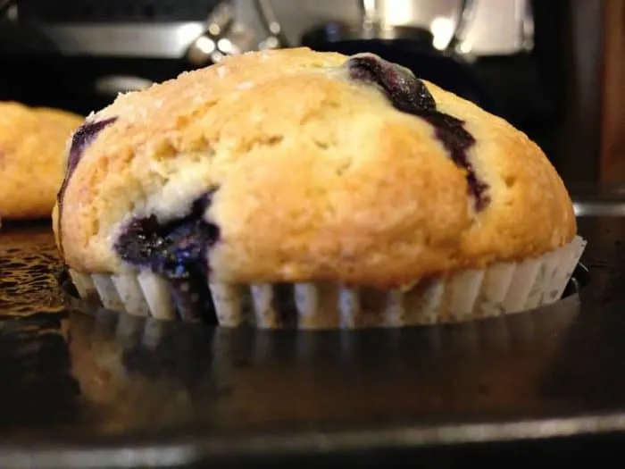Sometimes life calls for a ridiculously easy blueberry muffins recipe. This Quick and Easy Blueberry Muffins Recipe is just that. It makes moist, delicious muffins bursting with blueberries.