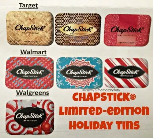 chapstick limited edition holiday tins