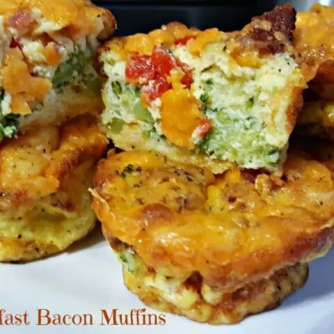 cheesy breakfast bacon muffins recipe