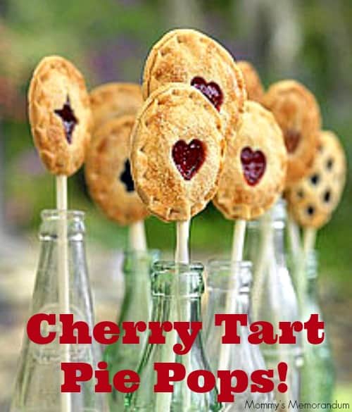 cherry tart pie pops #recipe
