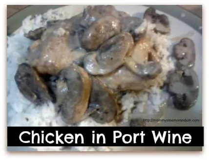 This Chicken in Port wine recipe is a combination of chicken, cream, and mushrooms. Ask me and I will confess to you that is one of the great combinations of food. It's the kind of dish you serve as comfort food or when entertaining guests.