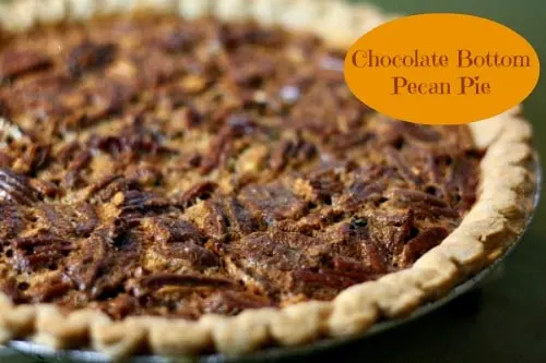 chocolate bottom pecan pie #recip #pie #nom