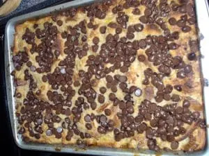 chocolate chip bread pudding