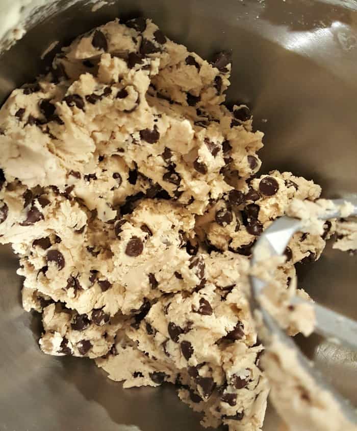This cookie recipe is easy. It makes small shortbread chocolate chip balls.
