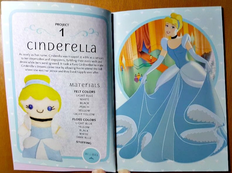 disney princess felt kit instruction booklet