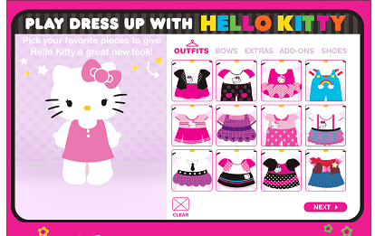dress up with Hello Kitty