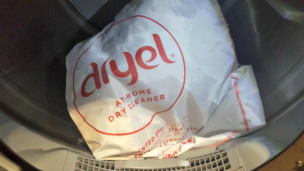 dryel bag in the dryer