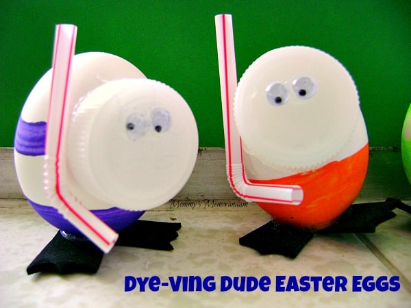dye-ving dude easter eggs #DIY