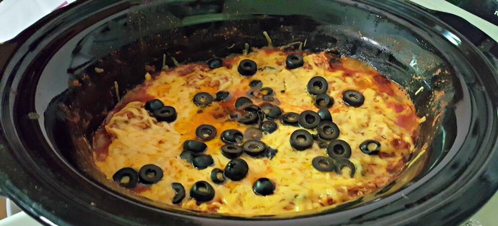 easy chicken enchilada casserole in crockpot