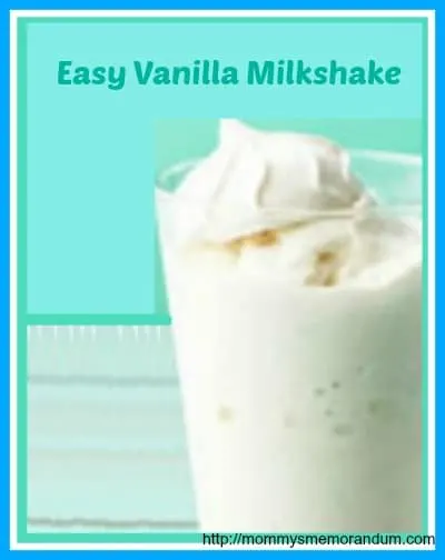 easy vanilla milkshake recipe
