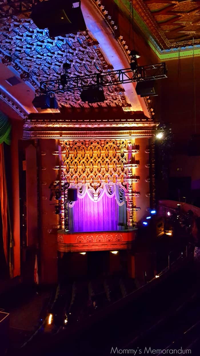 The organ that sits on stage today was the last built of its kind in the 1920s. It was originally installed at the Fox Theatre in San Francisco. The organ’s over 2500 pipes are installed inside the theatre’s two towers, which flank the main auditorium. A large Spencer Turbine organ blower powers the organ’s performances.