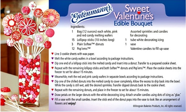 entenmann's sweet valentine's day edible bouquet #Recipe
