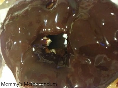 filled and chocolate covered cronut