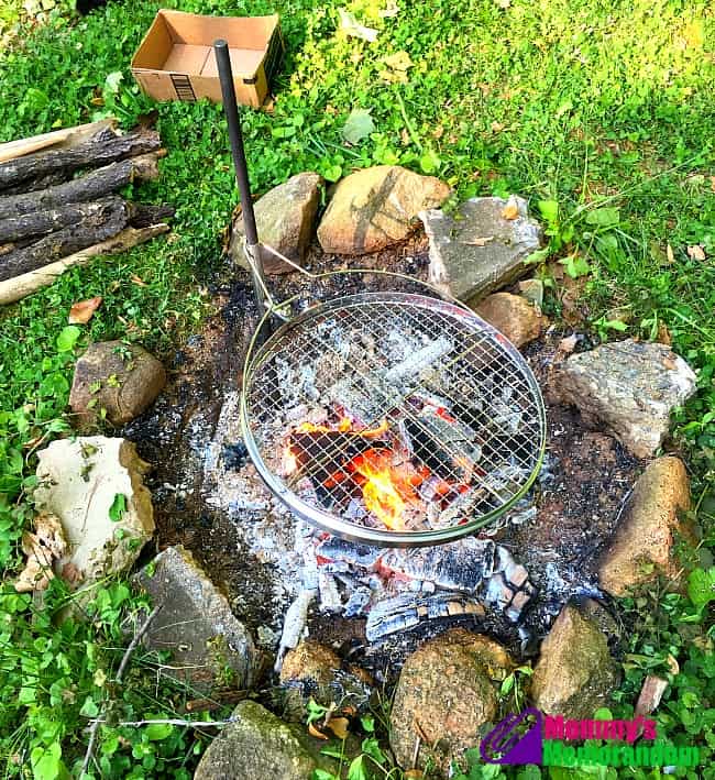 cameron's open fire pit grill