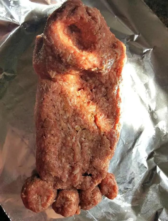 foot meatloaf leave cup in leg area