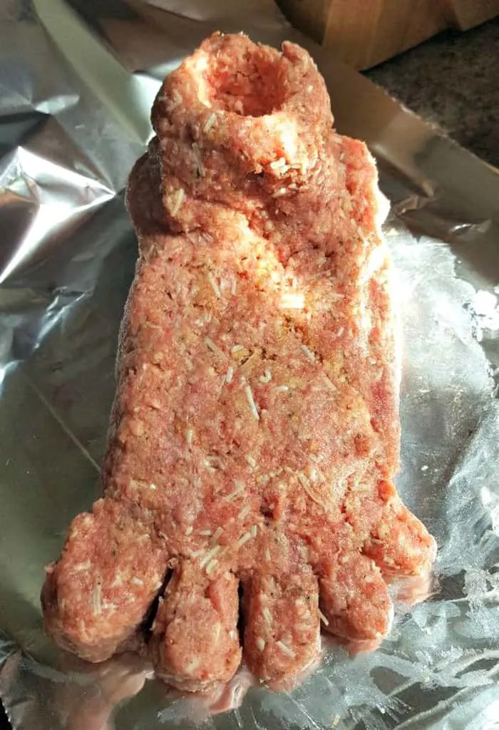 foot meatloaf making the toes