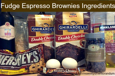 fudge espresso brownies ingredients