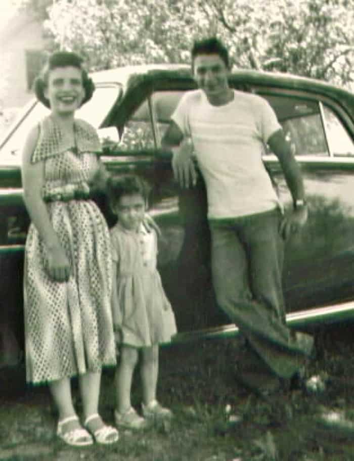 grandma and grandpa with mom