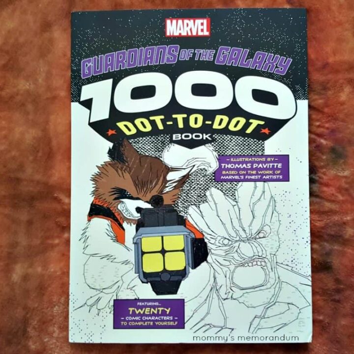 guardians of the galaxy 1000 dot-to-dot book