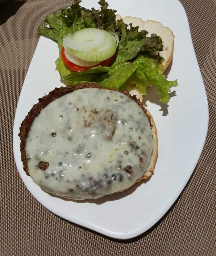 hamburger poolside at nickelodeon punta cana