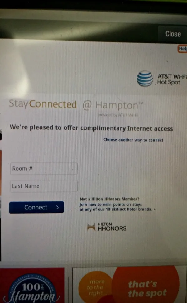 hampton inn complimentary wifi