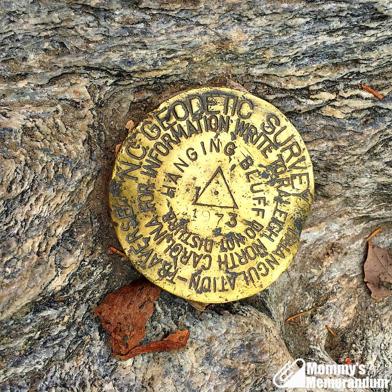 hanging rock trail survey marker