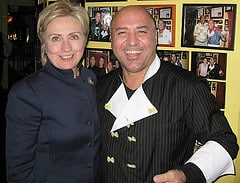 Hilary Clinton with Chef Diotauiti
