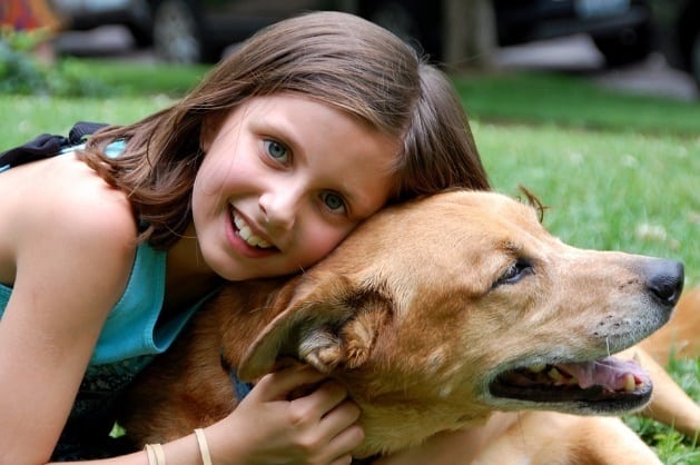 how to encourage kids to take care of a pet dog
