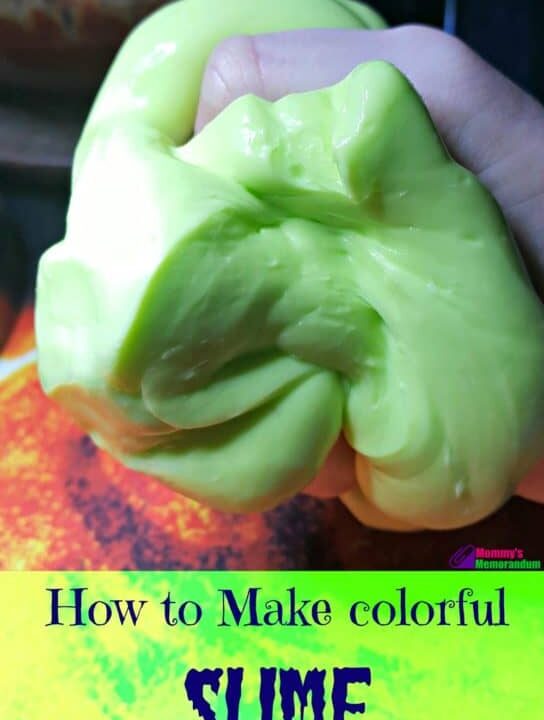 how to make colorful slime