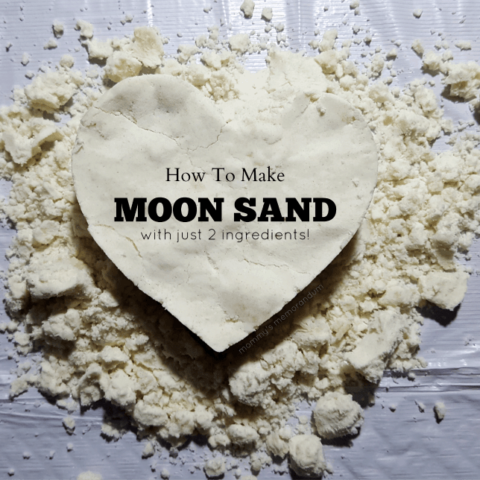 how to make moon sand with johnson and johnson baby oil