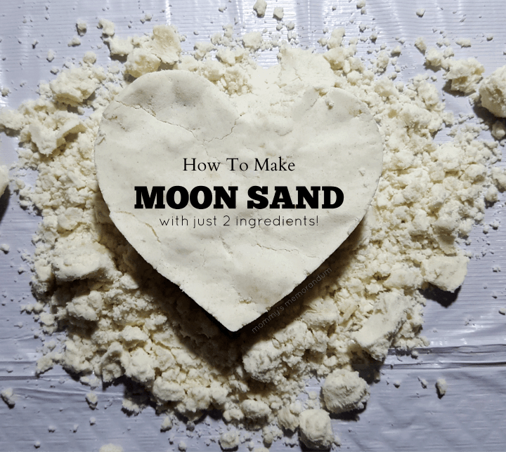 how to make moon sand with johnson and johnson baby oil