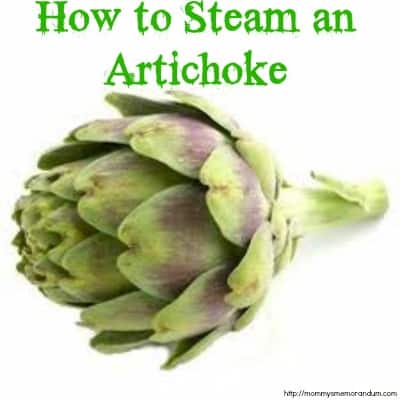 how to steam an artichoke