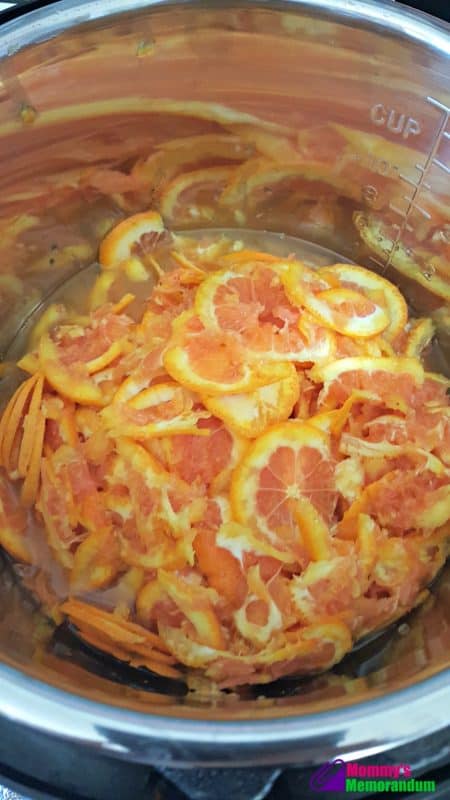 instant pot orange marmalade + 1 cup water