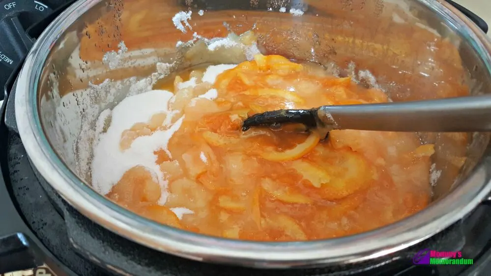 instant pot orange marmalade add sugar