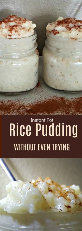 rice pudding with cinnamon