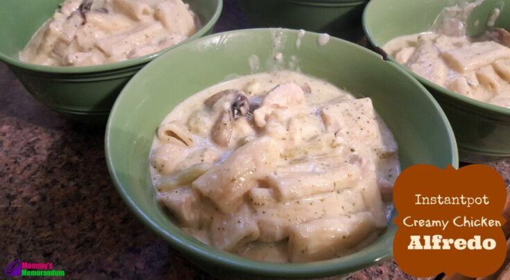 If you looking for some dinner inspiration for tonight's meal, I recommend this Easy Instant Pot Creamy Chicken Alfredo. It's a one-pot wonder, making easy prep and quick clean up, giving you to do more what you want to do outside the kitchen!