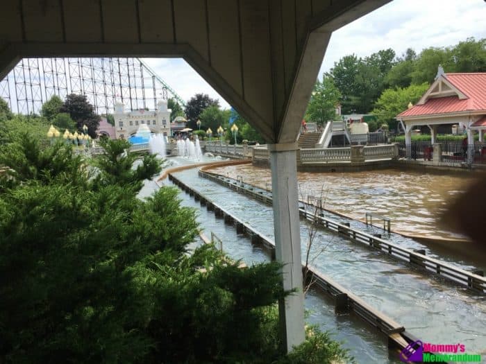 Log ride splash at Kennywood amusement park