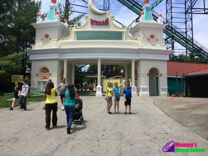 Historic entrance to Kennywood amusement park in West Mifflin Pennsylvania