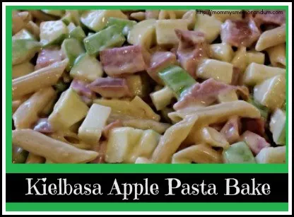 This Kielbasa Apple Pasta Bake recipe combines the tart sweetness of Granny Smith Apples with the salty, savory taste of Kielbasa sausage for a go-to dish.