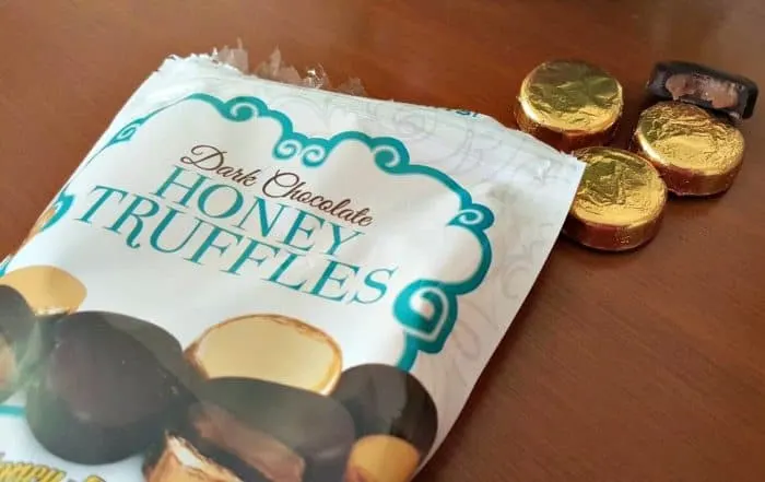 lovely candy company dark chocolate honey truffles