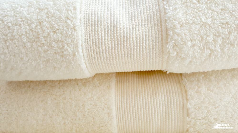 's hotel collection microcotton towel collection folded and stacked
