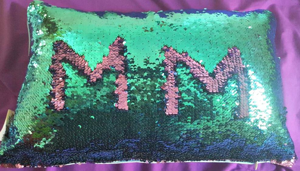 mermaid pillow from mermaid pillow with reversible sequins