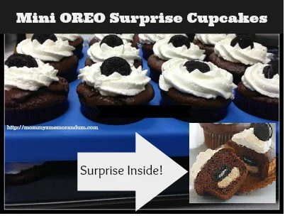 mini OREO Surprise Cupcakes