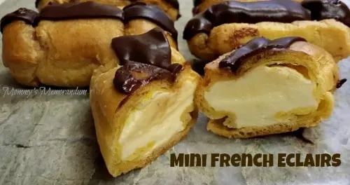 mini french eclairs #recipe