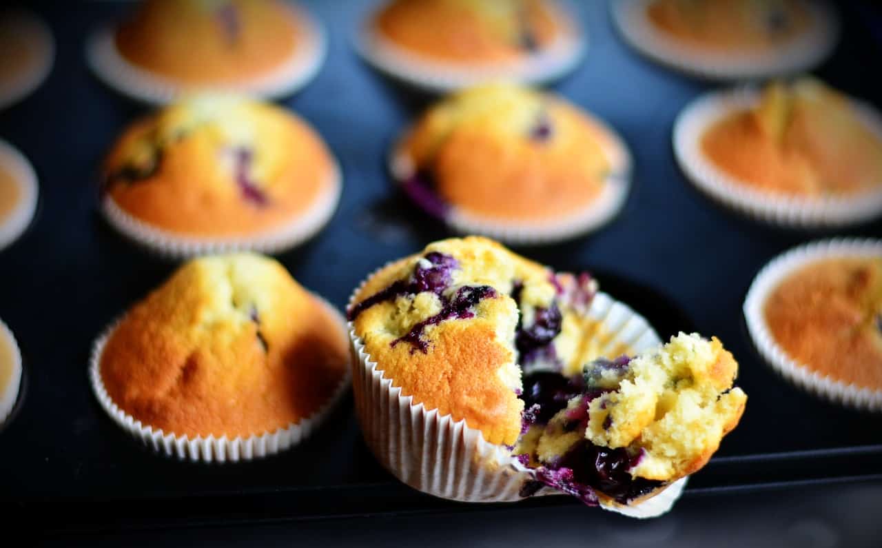 ridiculously easy blueberry muffins