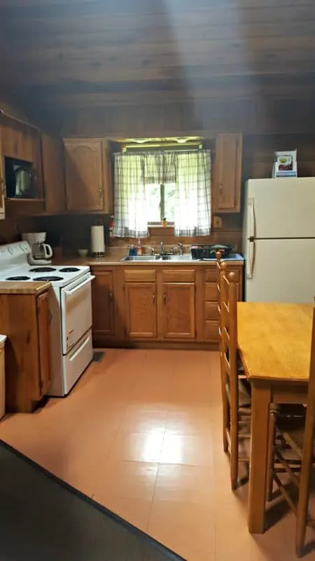 new river gorge cabins country roads cabin kitchen comes fully stocked