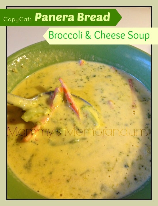 panera bread copy cat broccoli and cheese soup #recipe #copycat #nom